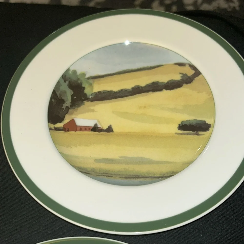 Williams Sonoma Scenic Landscape Plate Set - Sonoma County Landscapes